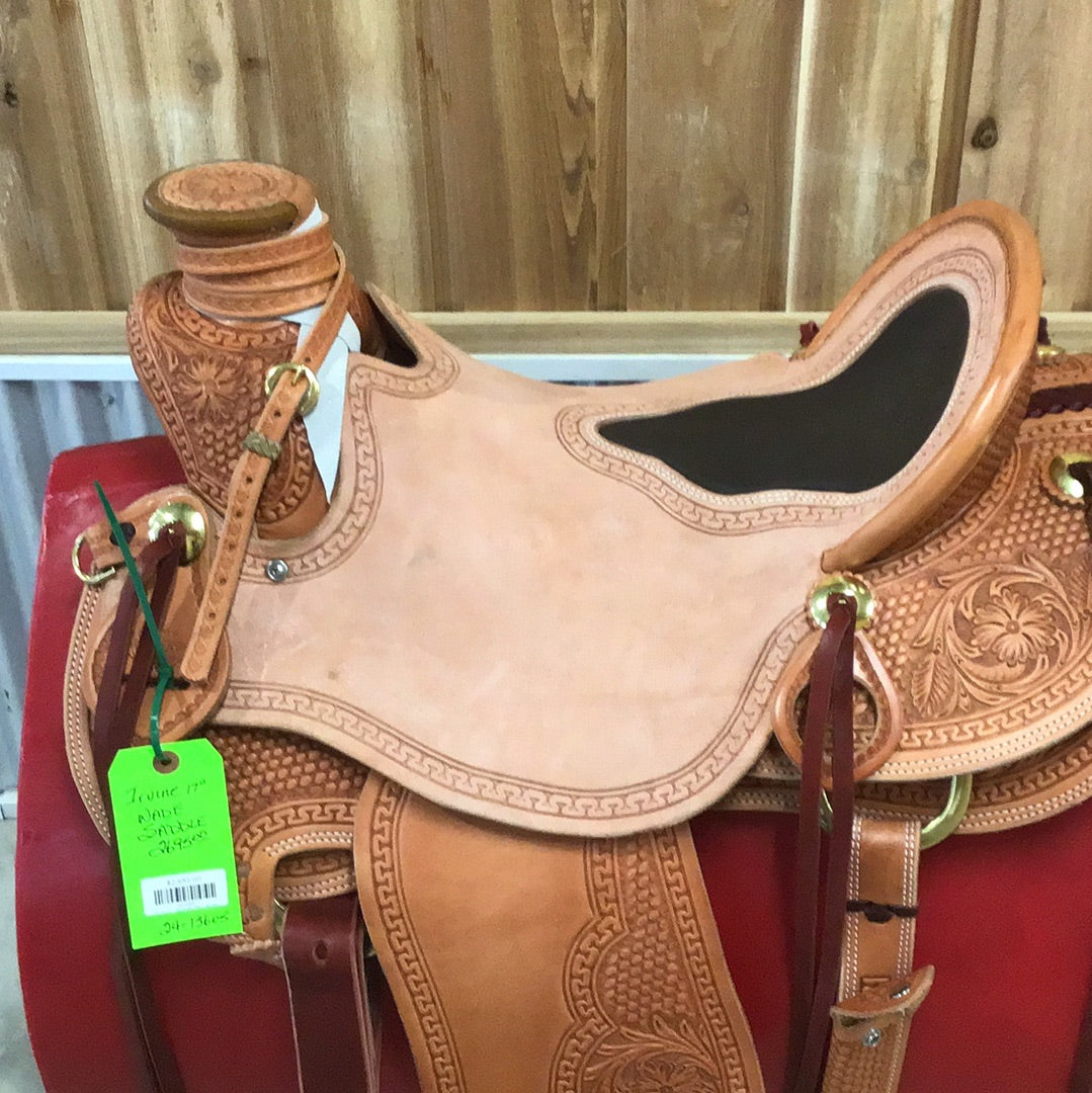 Irvine 17"   1/2 Tooled Wade Saddle
