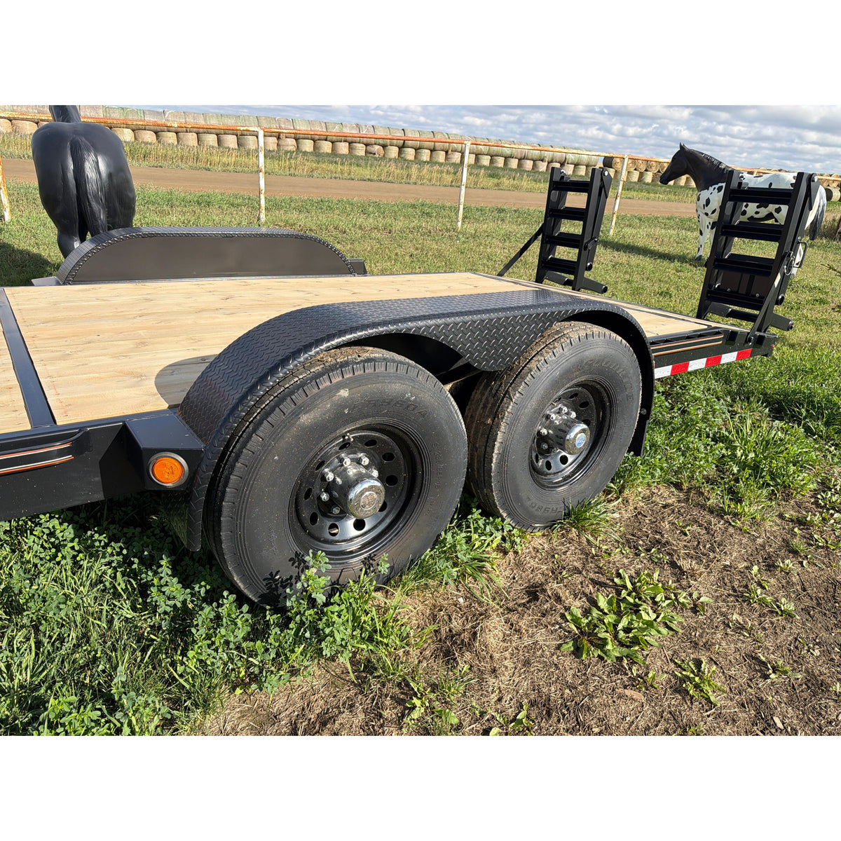 2025 Falcan FL-270 18' Flad Deck Trailer 2' Dove Tail W/Folding Ramps