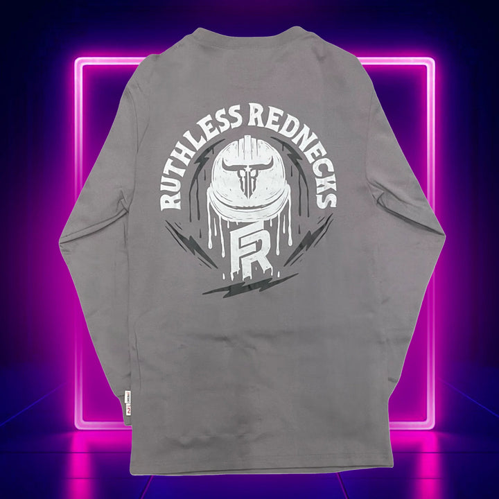Ruthless Rednecks Red Blooded Long Sleeve Tee Shirt - Charcoal - Irvine Tack &amp; Western Wear