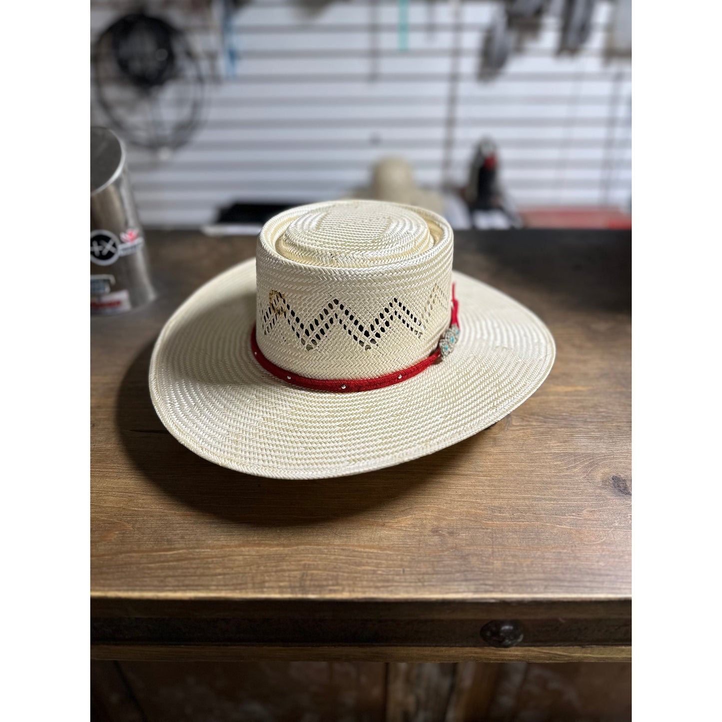 Charlie One Horse Painted Borders Western Hat