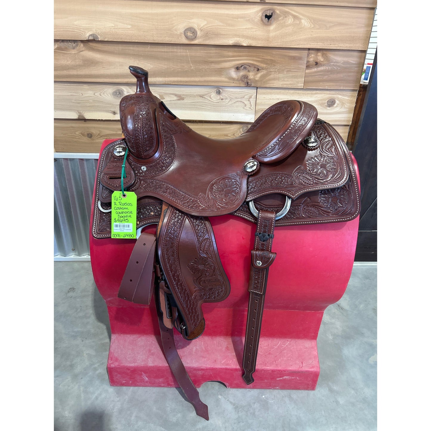 R.Ruelas Custom 16.5" Cowhorse Saddle