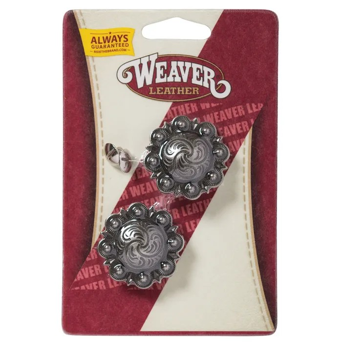 Weaver Leather 1" Antique Silver/Copper Berry Concho