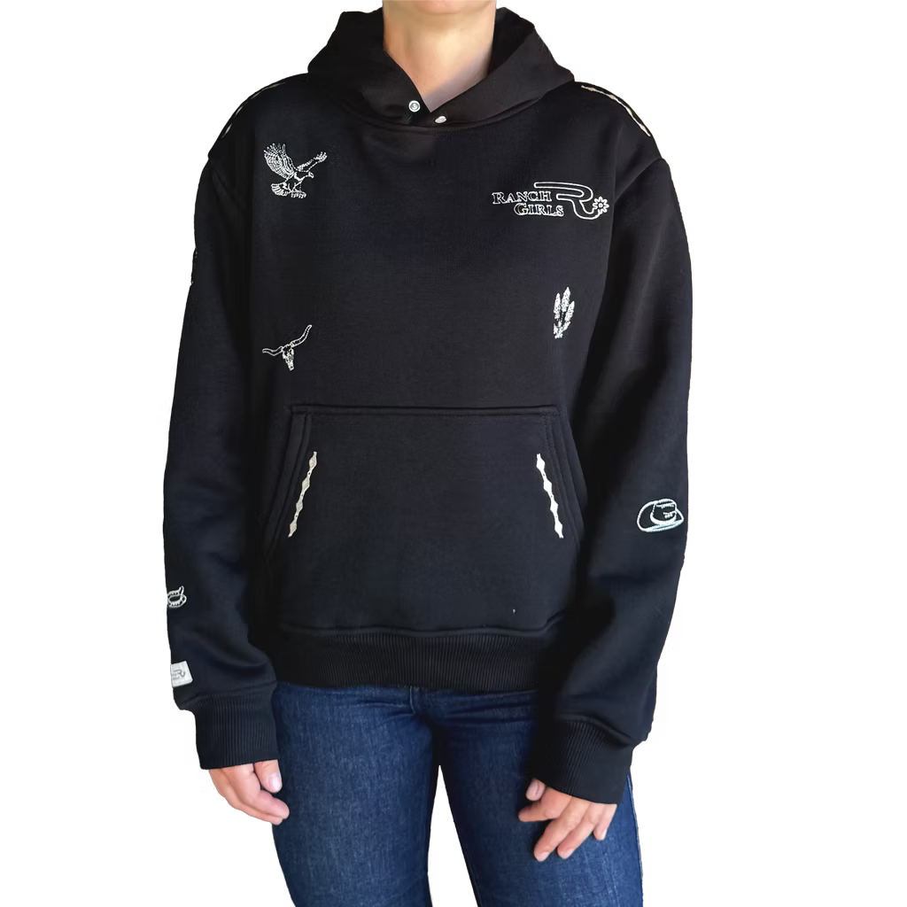 Ranch Girls Women's Western Icon Reagan Hoodie-Multiple Colours