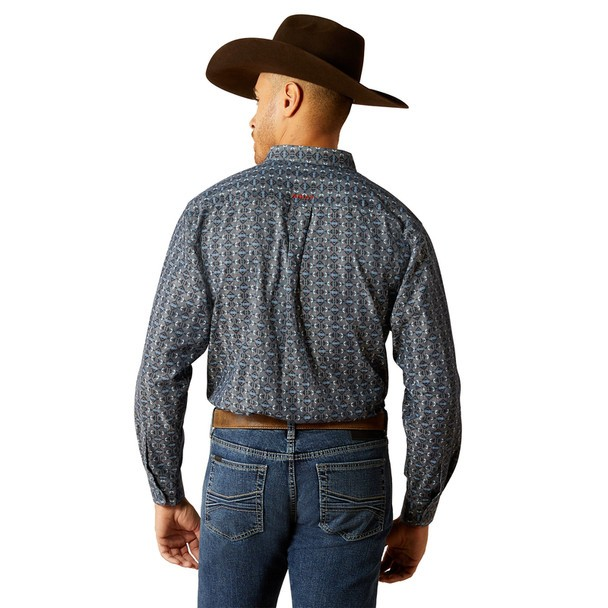 Ariat Men's Rochard Long Sleeve Shirt - Chambray Blue