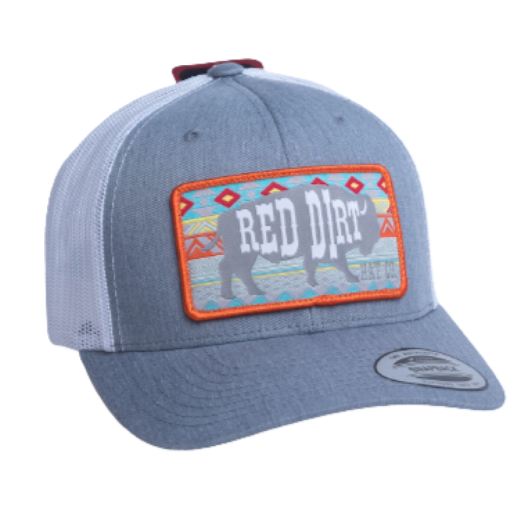 Red Dirt Hat Co. Aztec Heather - Grey/White