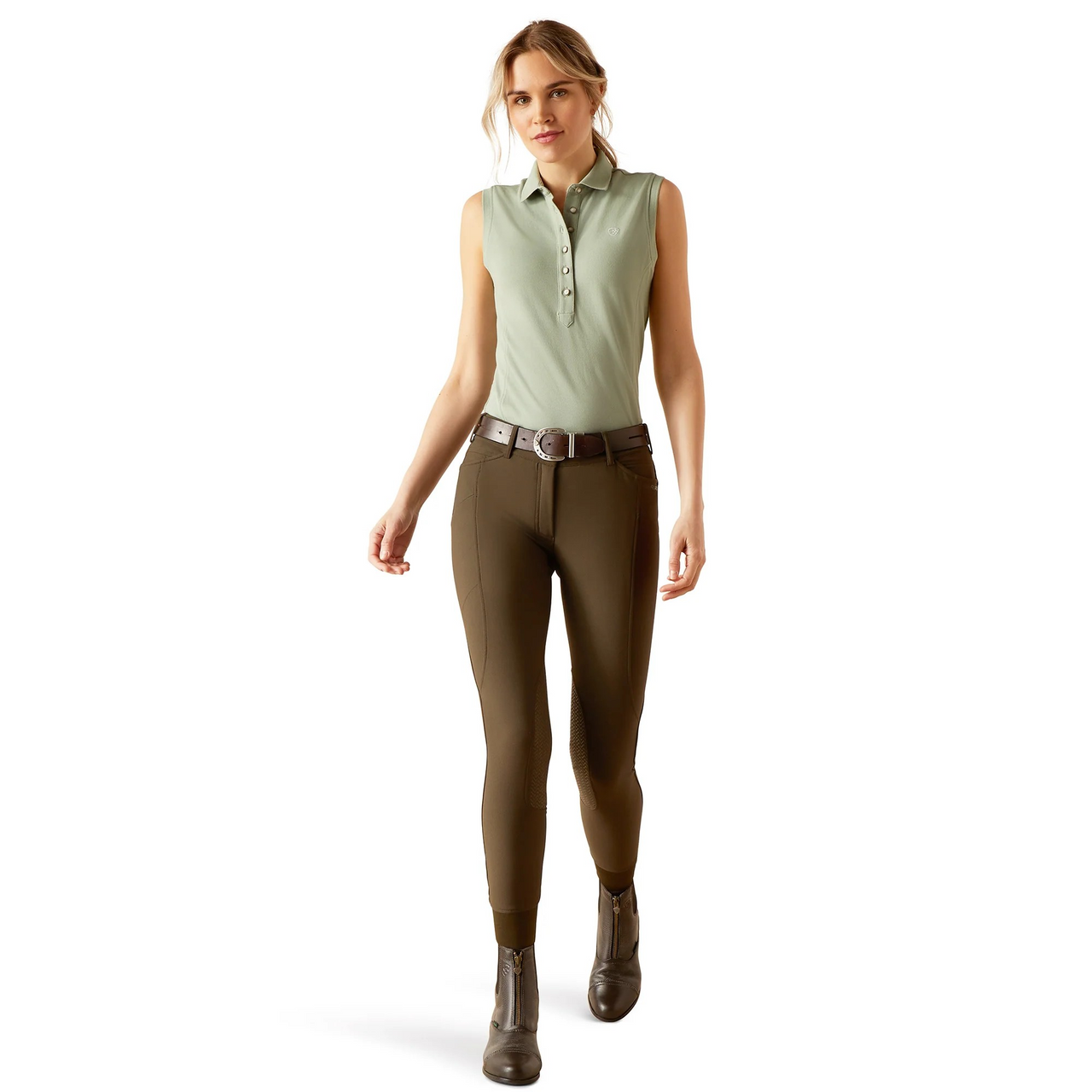 Ariat Women's Prix 2.0 Polo Short Sleeve T-Shirt - Lily Pad