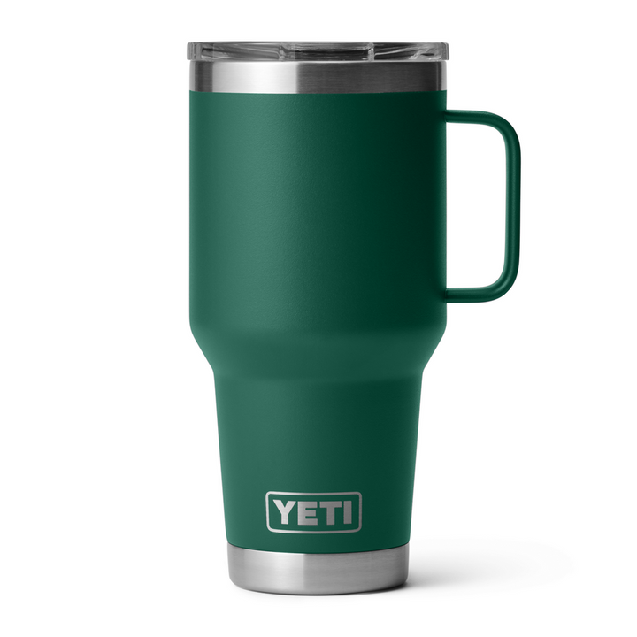 YETI Rambler 887 mL Travel Mug with StrongHold Lid - Black Forest Green
