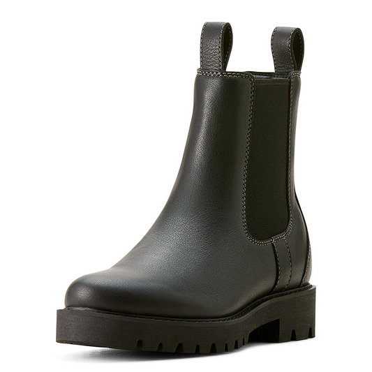 Ariat Women's Wexford Mid Waterproof Chelsea Boot - Jet Black