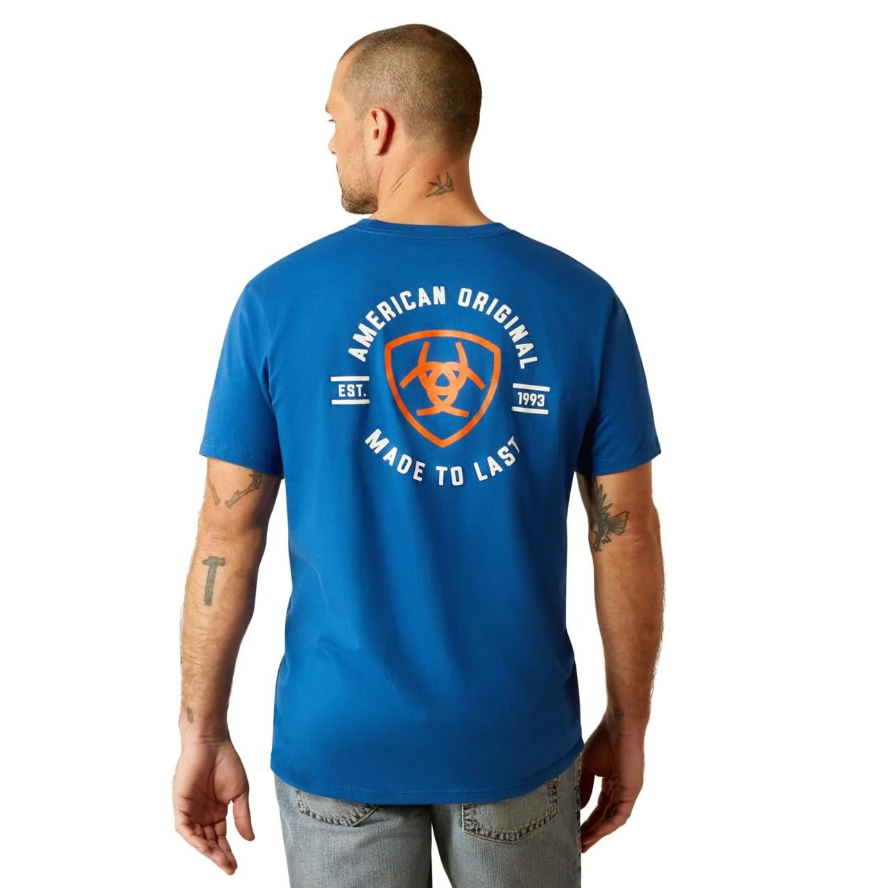 Ariat Men's  MTL Circle Short Sleeve T Shirt - Royal Blue