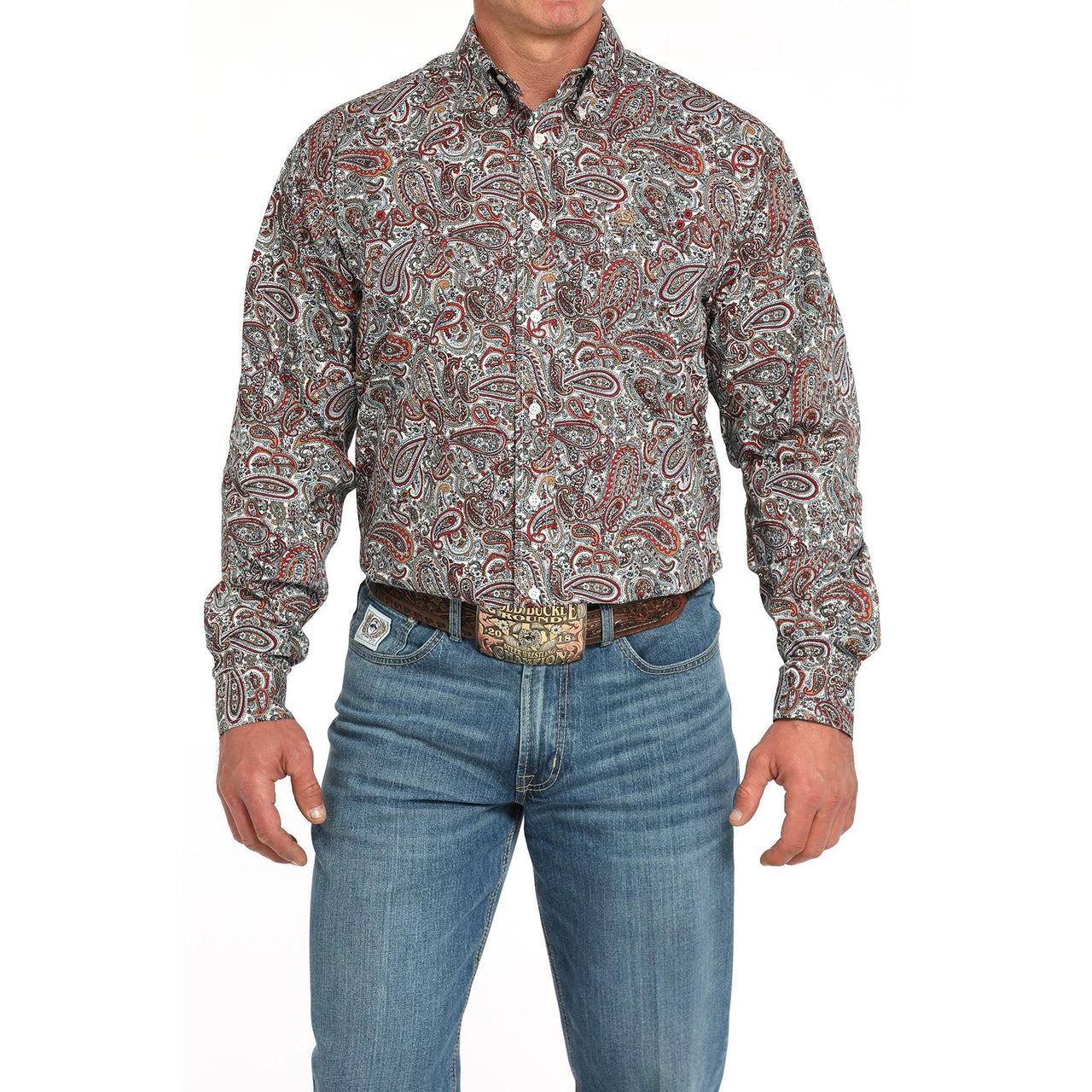 Cinch Men's Print Long Sleeve Print Shirt 725 - Multi