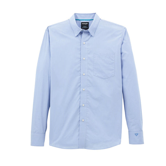 Wrangler Men's Wrangler X Cody Johnson Classic Fit Long Sleeve  Shirt - Blue