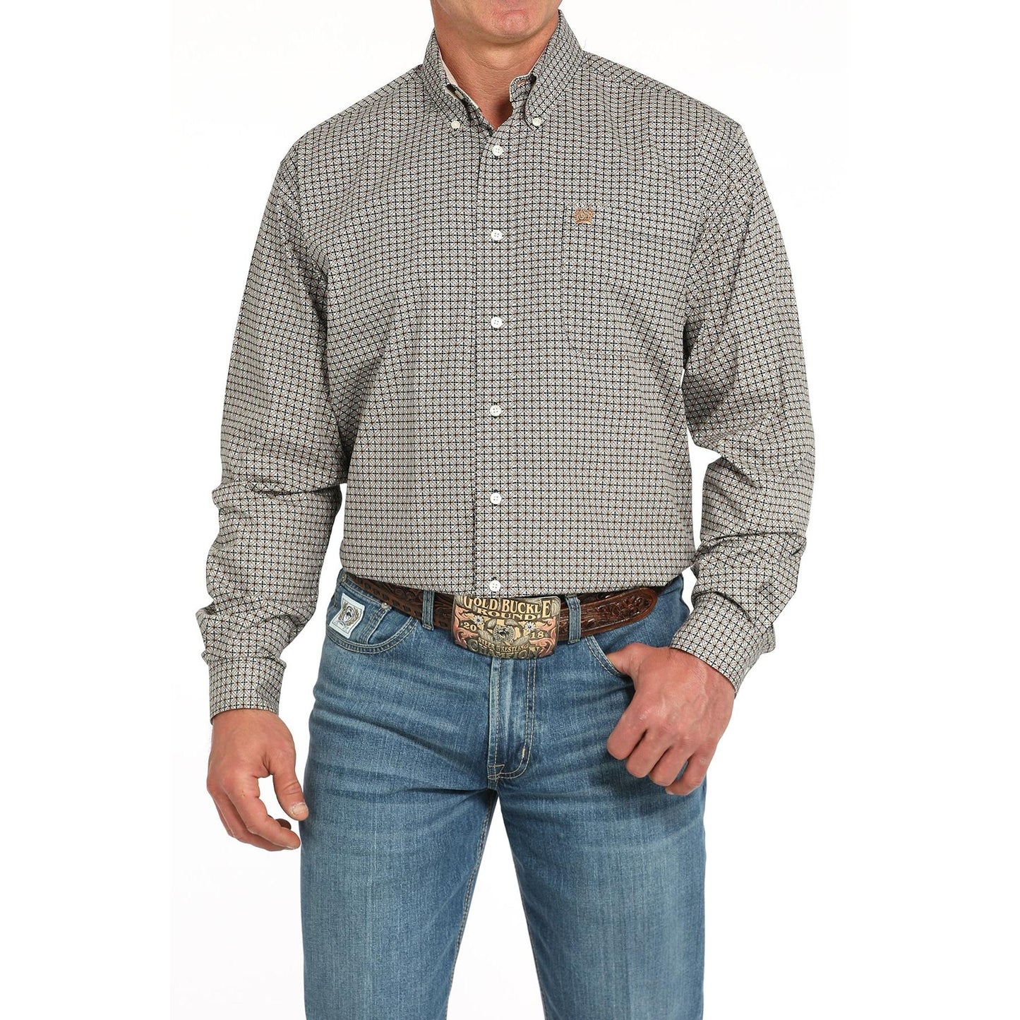 Cinch Men's Print Long Sleeve Shirt 725 - Multicolor