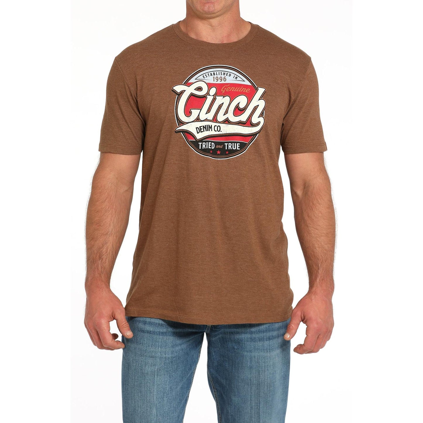 Cinch Men's Short Sleeve Tee Shirt 725  - Brown