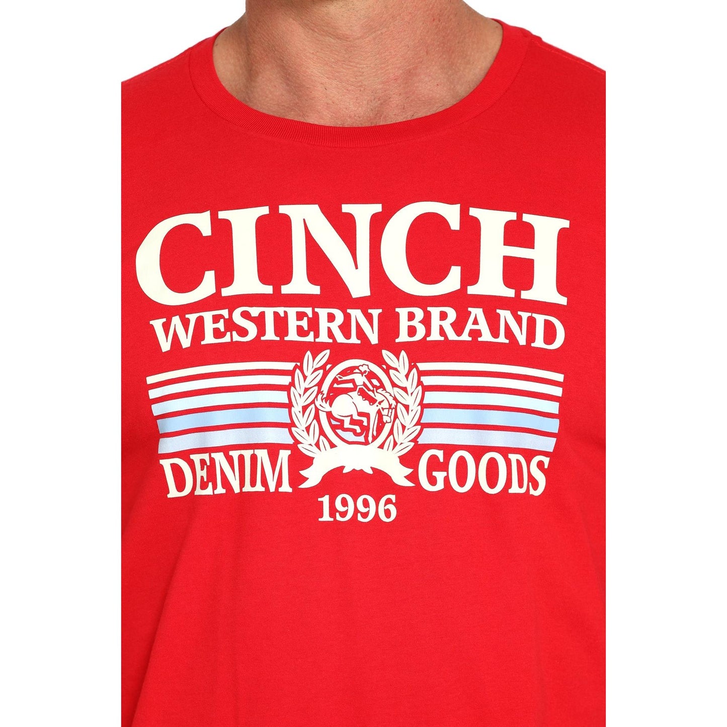 Cinch Men's Short Sleeve Tee Shirt 725  - Red