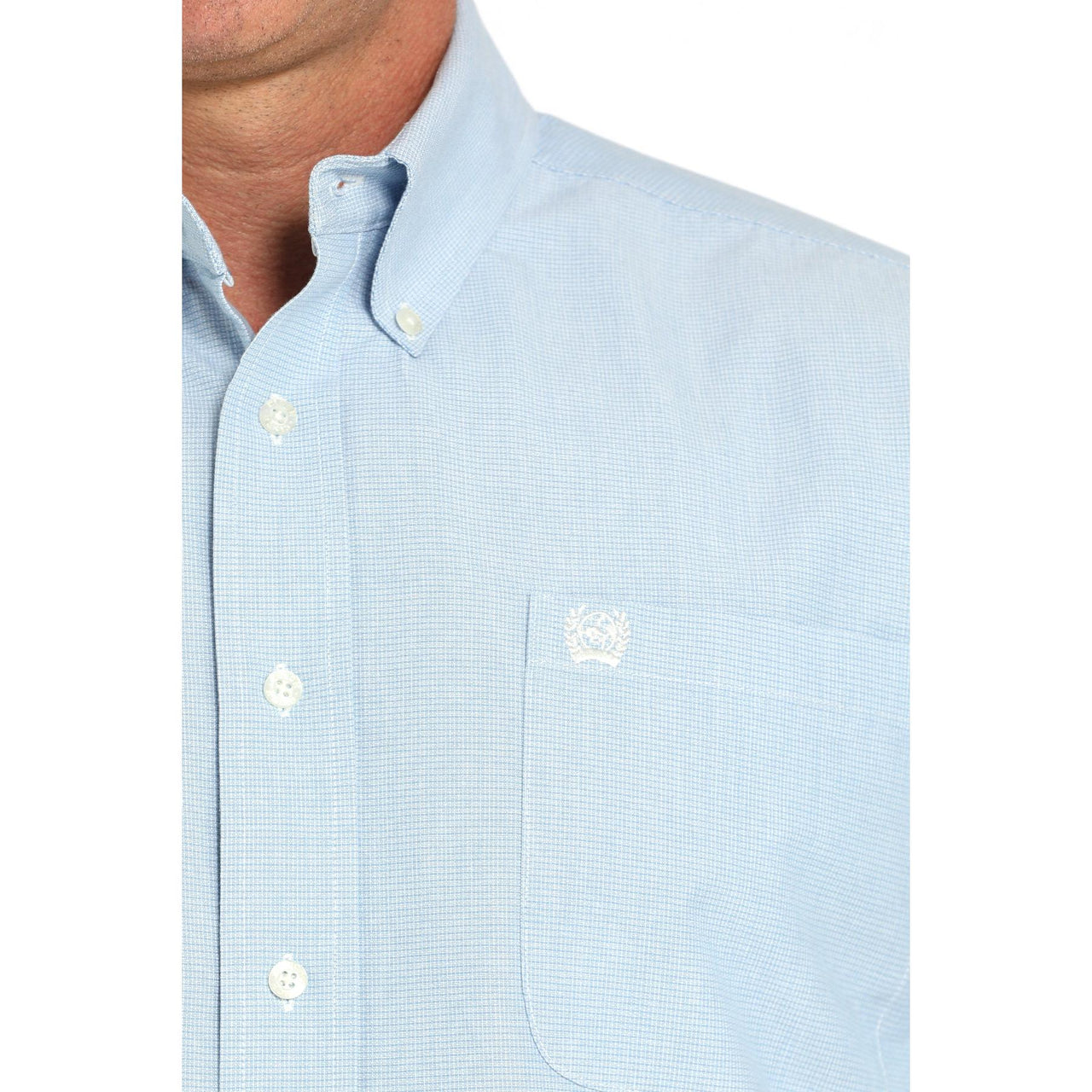Cinch Men's Long Sleeve Western Shirt- Blue