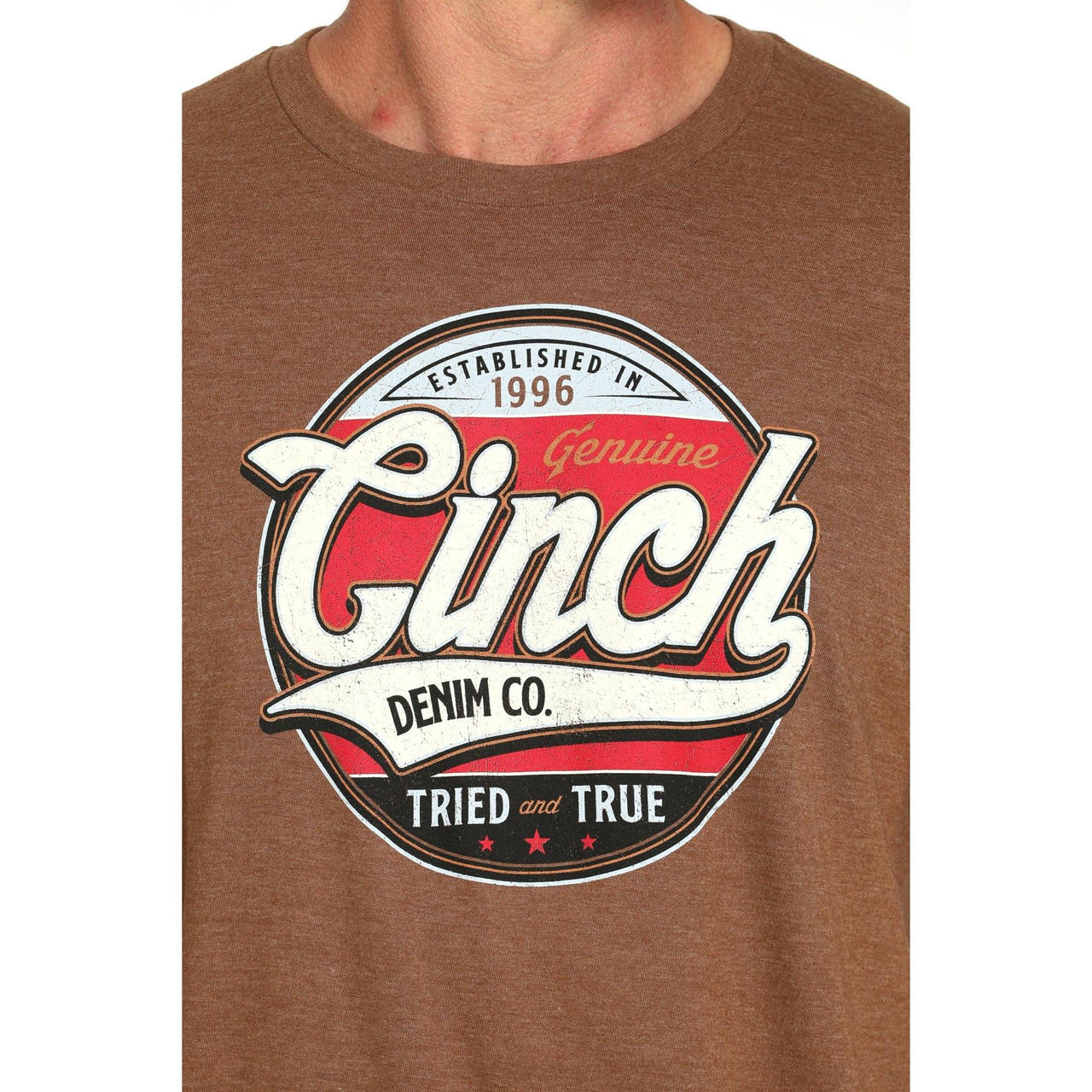 Cinch Men's Short Sleeve Tee Shirt 725  - Brown