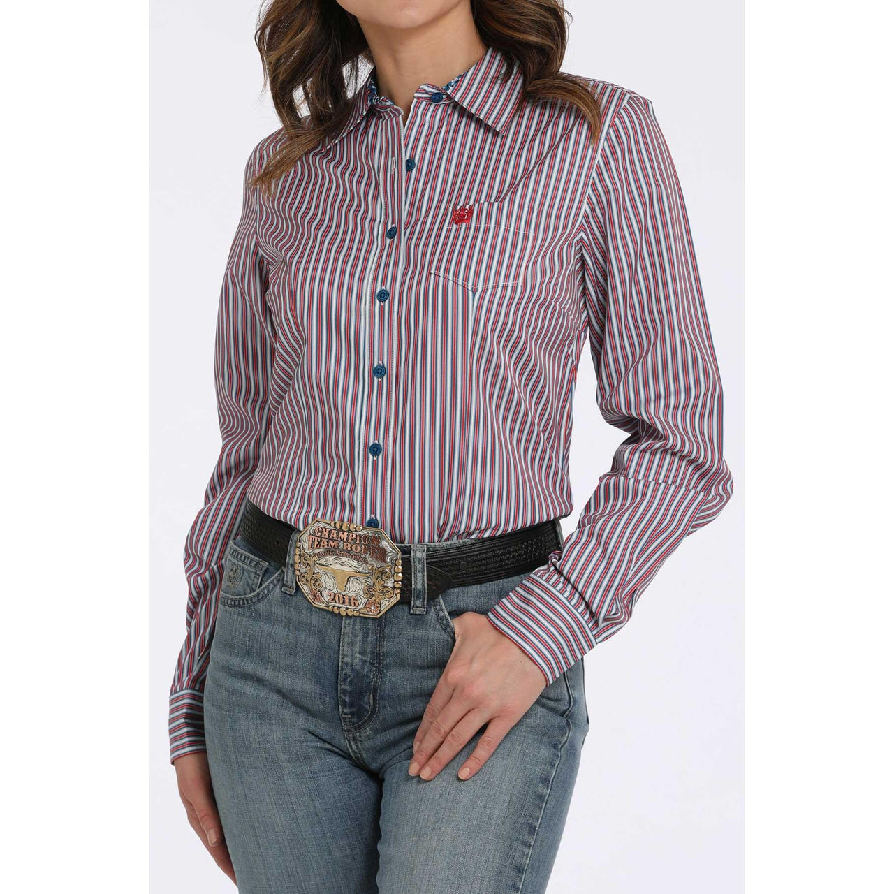 Cinch Women's Long Sleeve Shirt 725- Stripe
