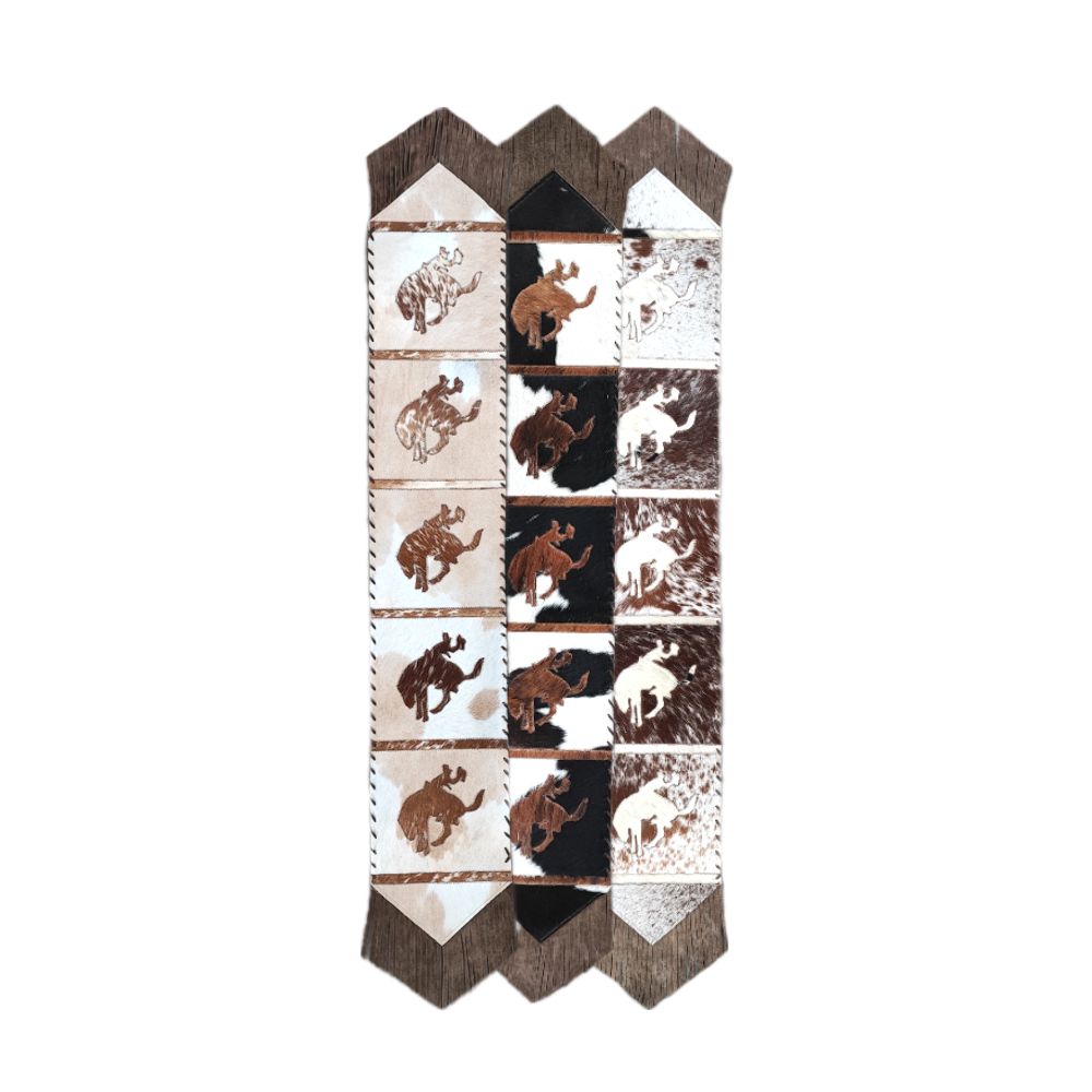 D2W Trading  Table Runner-Bucking Horse W/Fringe