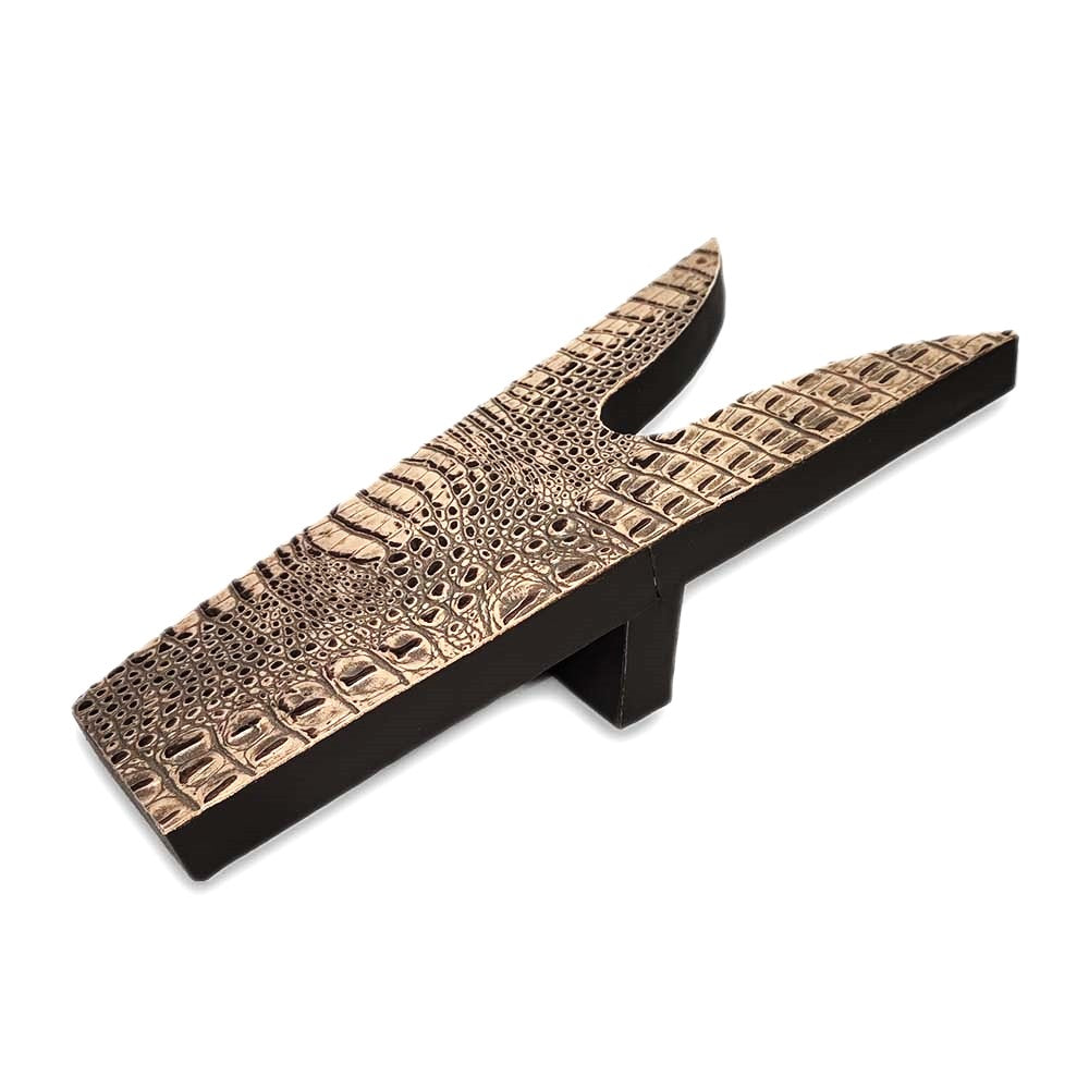 D2W Trading Embossed Leather- Croc Tan