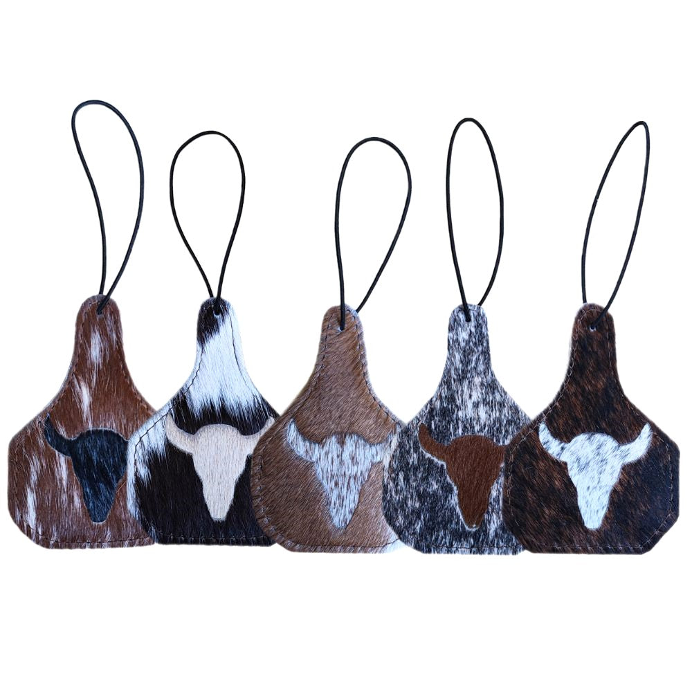 D2W Trading Cowhide Car Air Freshner-Steer Head