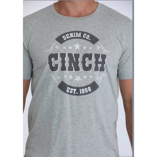 Cinch Men's Cinch Denim Co Cinch Short Sleeve Tee Shirt - Gray
