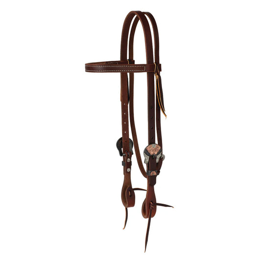 Weaver Work Tack Browband Headstall-Flower