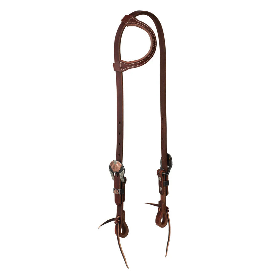 Weaver Work Tack One Ear Headstall-Flower