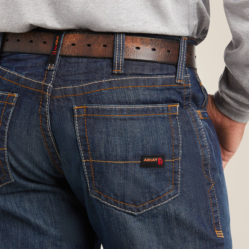 Ariat Men's FR M3 Loose Basic Stackable Straight Leg Jeans - Shale