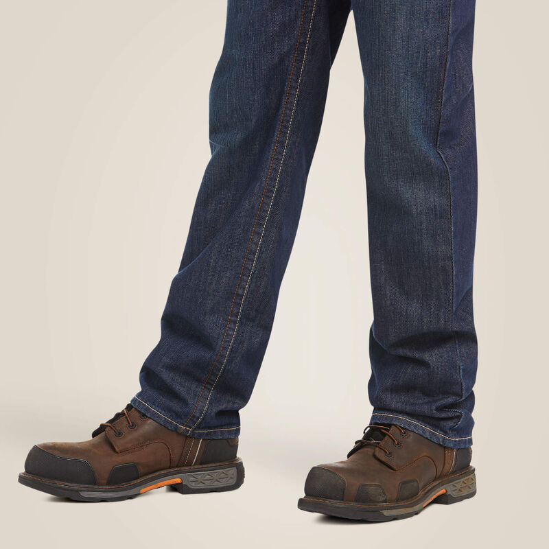 Ariat Men's FR M3 Loose Basic Stackable Straight Leg Jeans - Shale