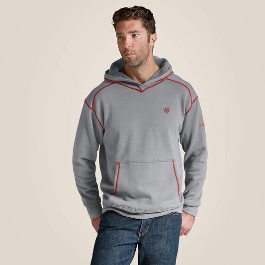 Ariat Men's Fire Resistant Polartec Hoodie -  Heather Grey