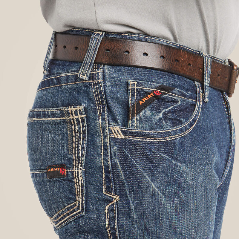 Ariat Men's Fire Resistant M4 Relaxed Boundary Boot Cut Jean - Clay