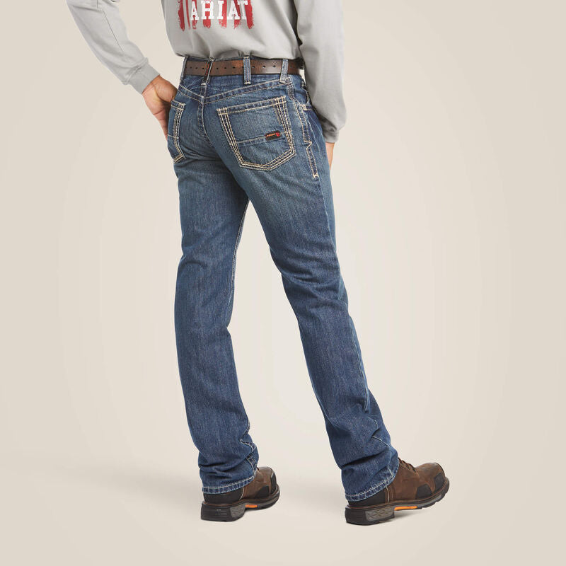 Ariat Men's Fire Resistant M4 Relaxed Boundary Boot Cut Jean - Clay