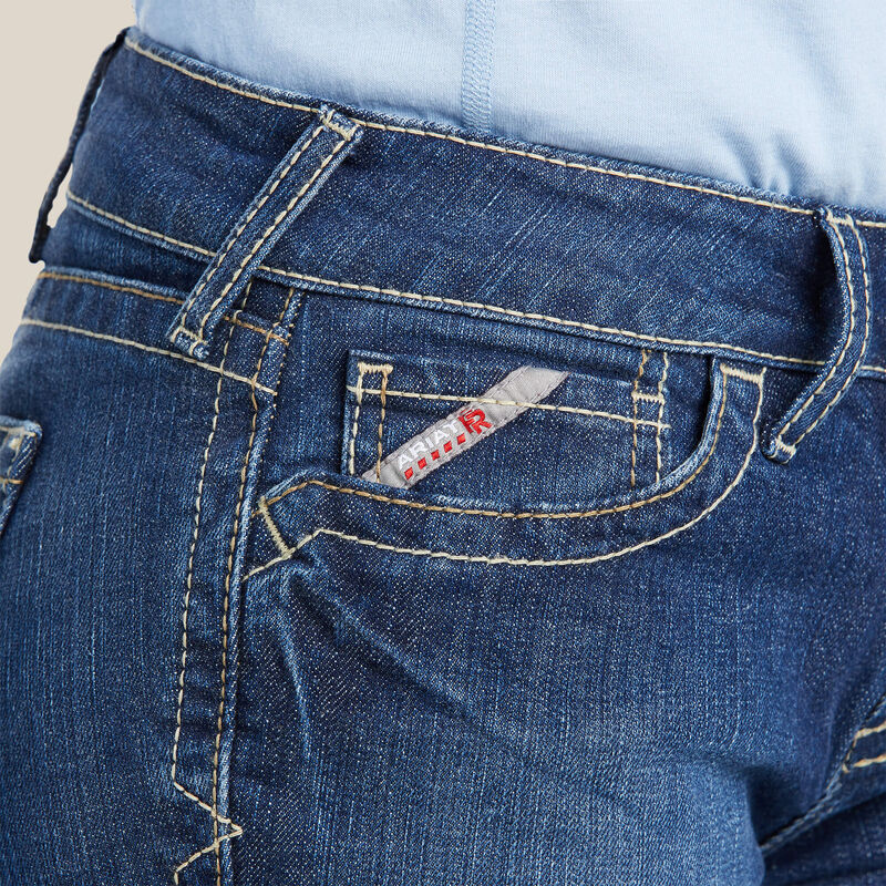 Ariat Women's FR Dura-Stretch Basic Bootcut Jeans - Blue Quartz