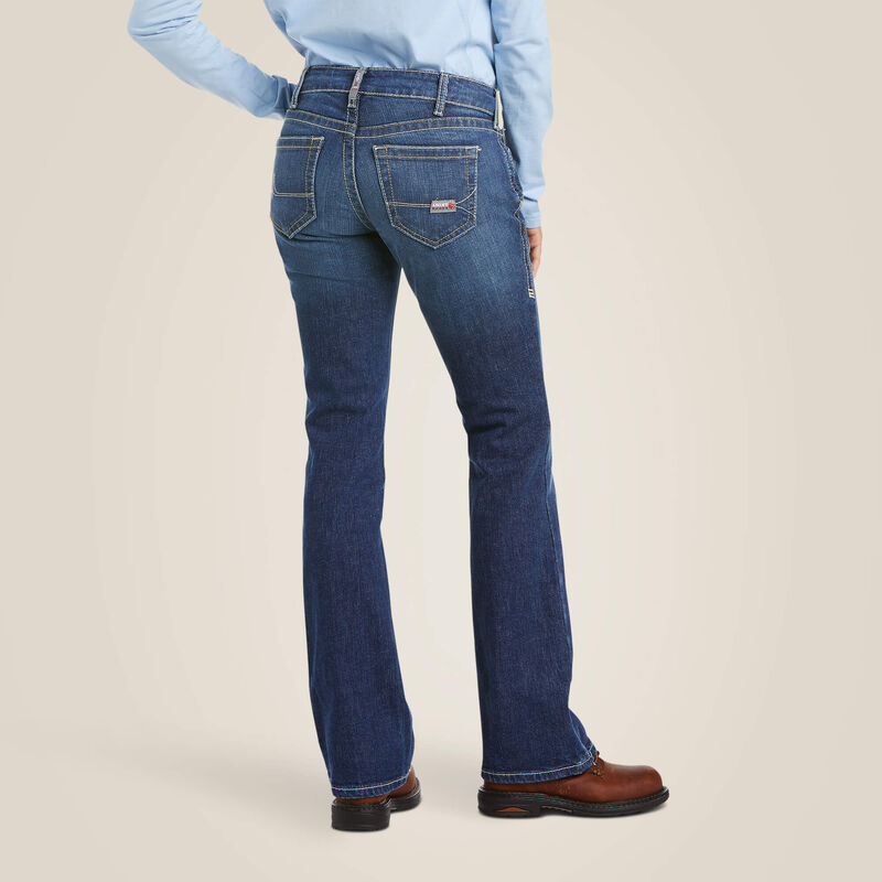 Ariat Women's FR DuraStretch Basic Bootcut Jeans - Blue Quartz