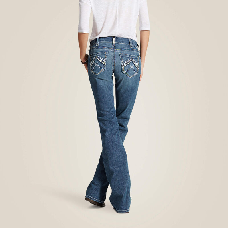 Ariat R.E.A.L Whipstitch Women's Jeans - Rainstorm