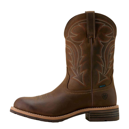 Ariat Men's Hybrid Rancher  U Toe Cowboy Boot- Distressed Brown