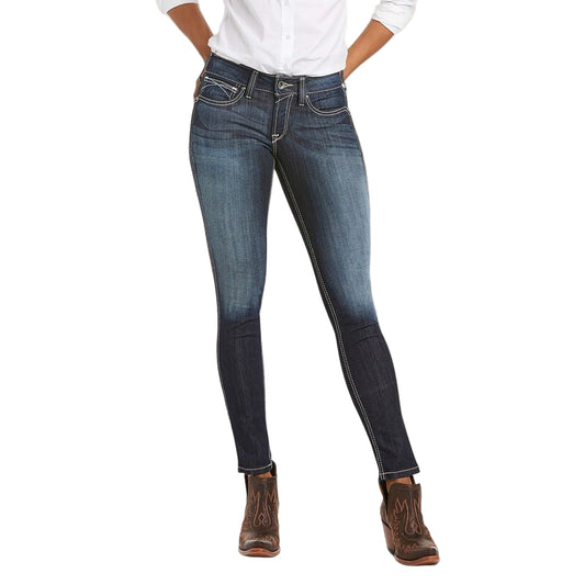 Ariat Women's R.E.A.L. Mid Rise Ella Skinny Jean - Celestial