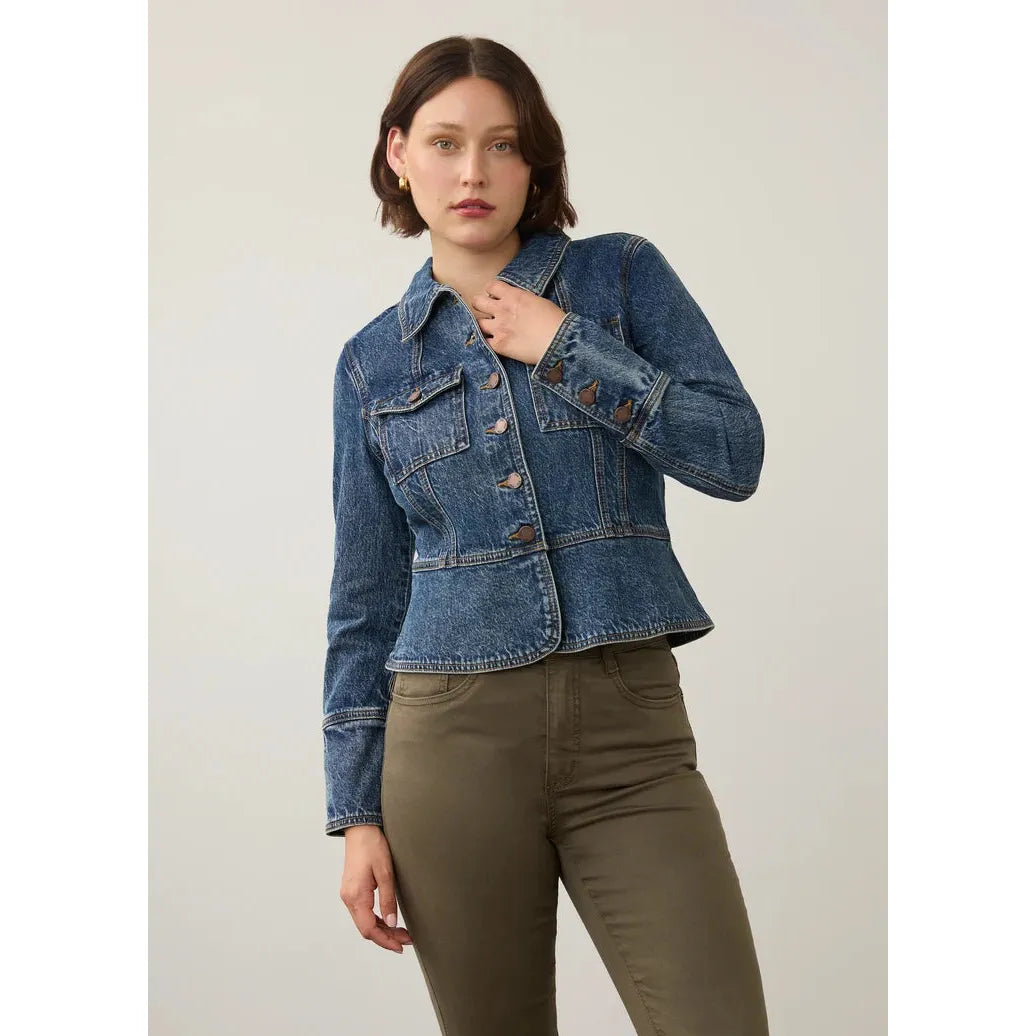 FDJ Utility Jacket Denim - Medium Blue