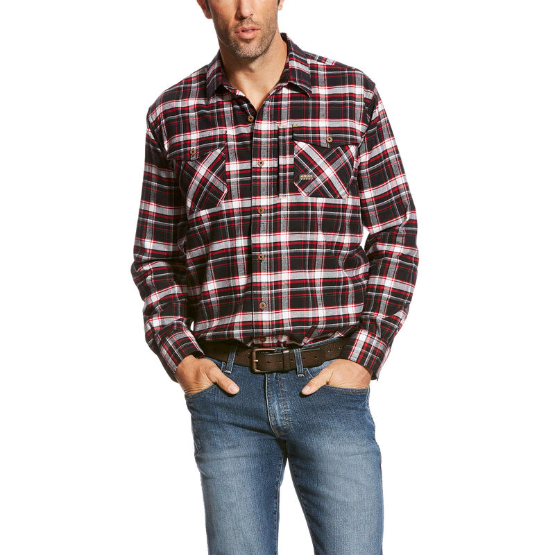 Ariat Men's Rebar Flannel DuraStretch Work Shirt - Allure Plaid