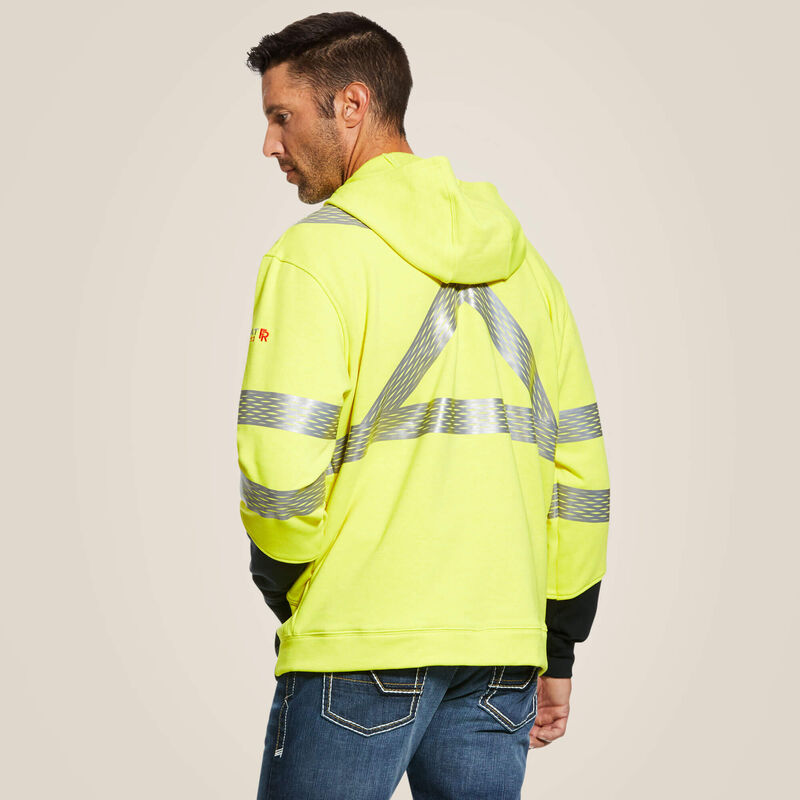 Ariat Men's Fire Resistant Hi-Vis Hoodie - Hi-Vis Yellow