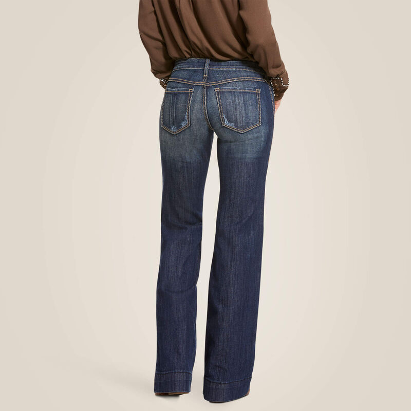 Jolene' Ultra High Rise Wide Leg Jean by Ariat with Bootstitch Detail