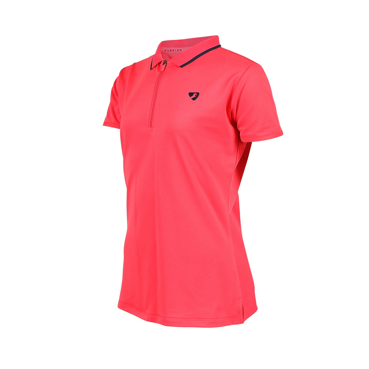 Aubrion Poise Tech Short Sleeve Polo Shirt - Young Rider - Coral