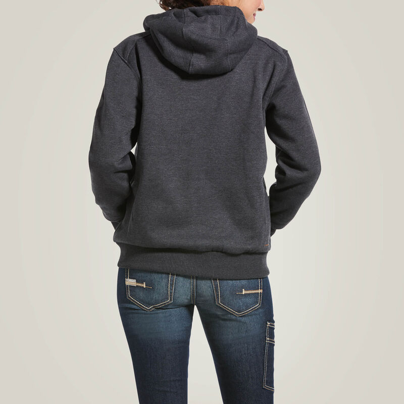 Ariat Women's Rebar All Weather Full Zip Hoodie - Charcoal Heather
