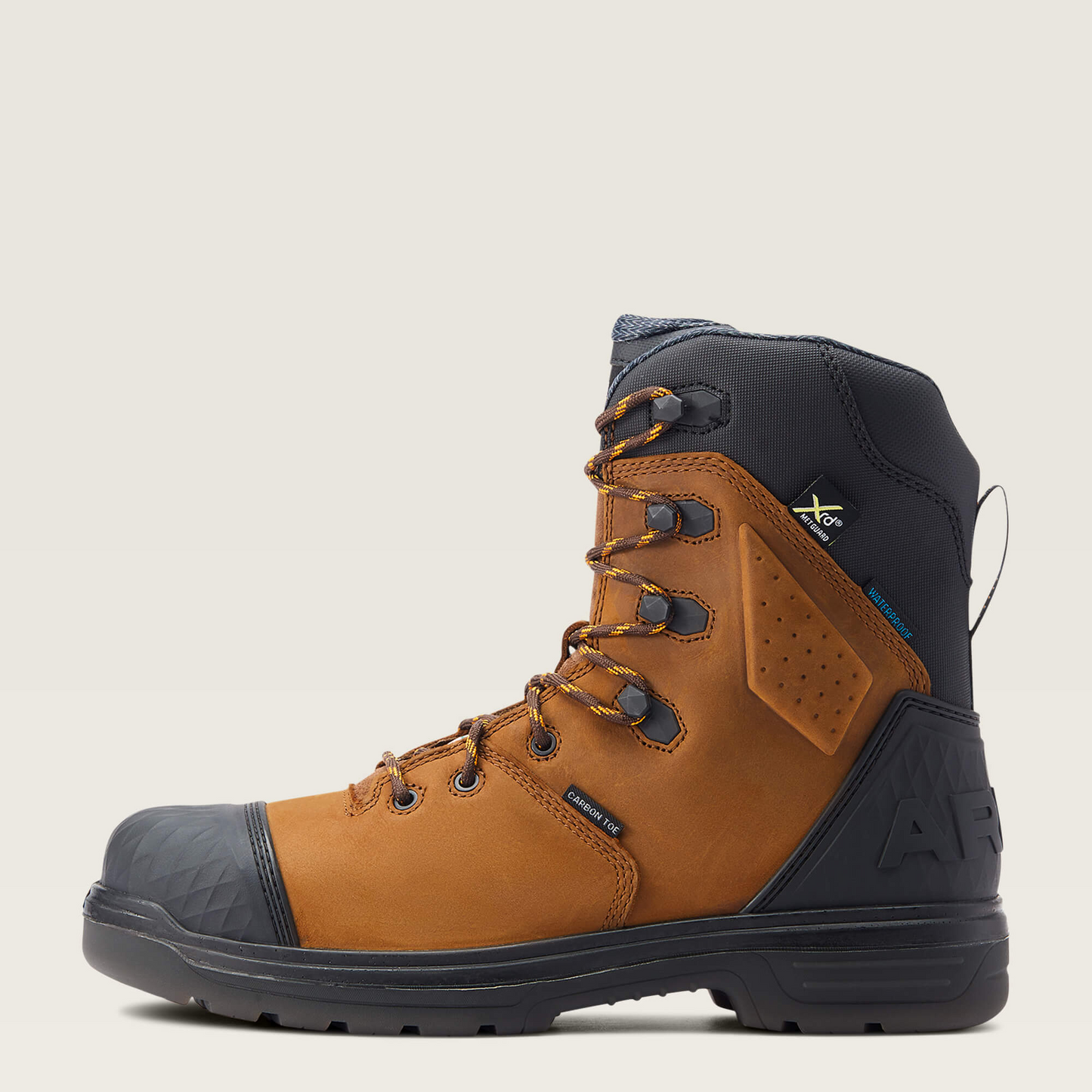 Ariat Men's Turbo Outlaw 8" CSA MetGuard Waterproof Carbon Toe Work Boots - Barley Brown