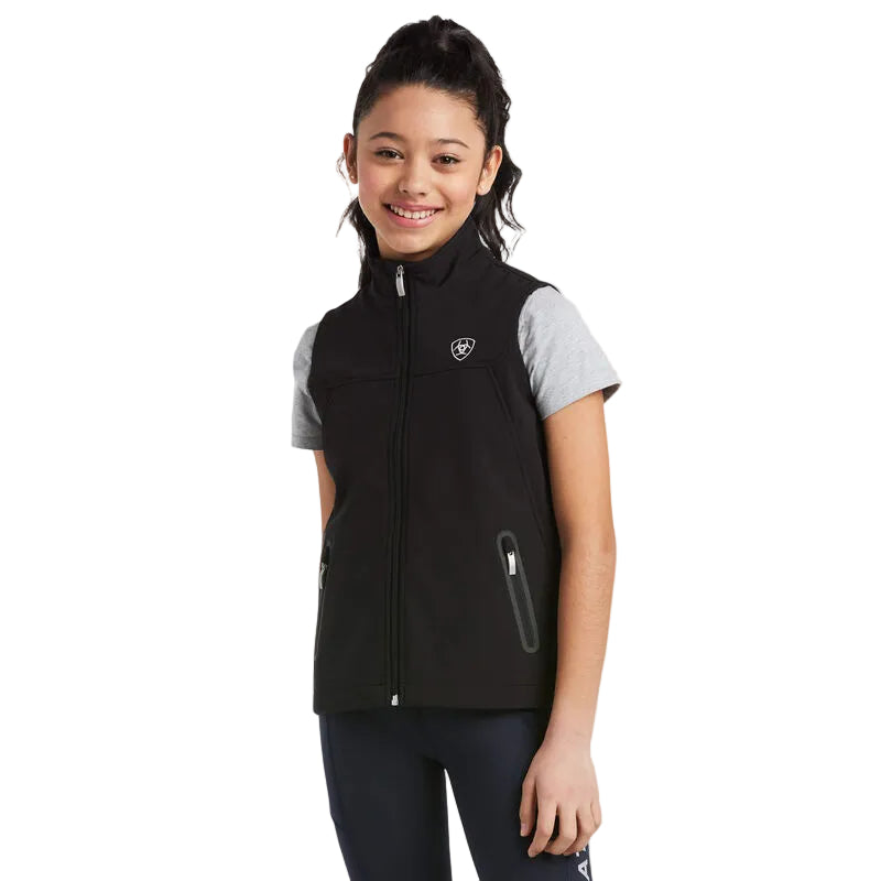 Ariat Youth Team Softshell Vest - Black