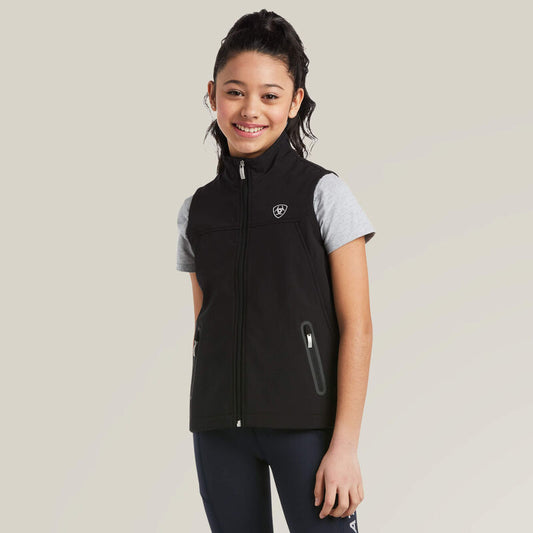 Ariat Youth Team Softshell Vest - Black