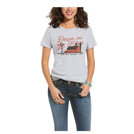 Ariat Women's On The Farm T-Shirt Athletic Heather