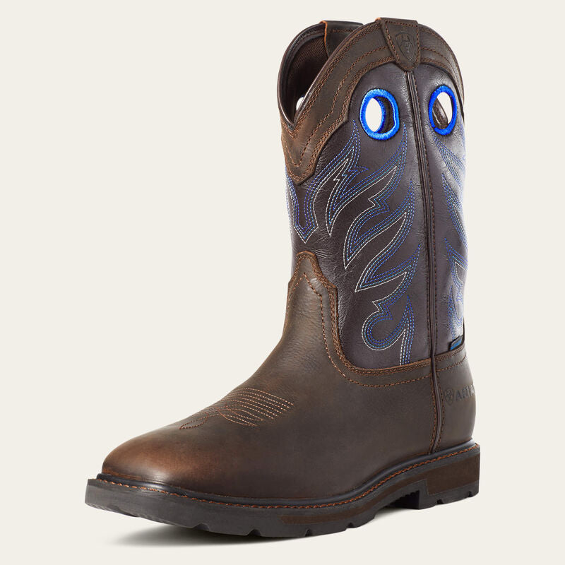 Ariat Men's Groundwork Waterproof Work Boots - Dark Brown