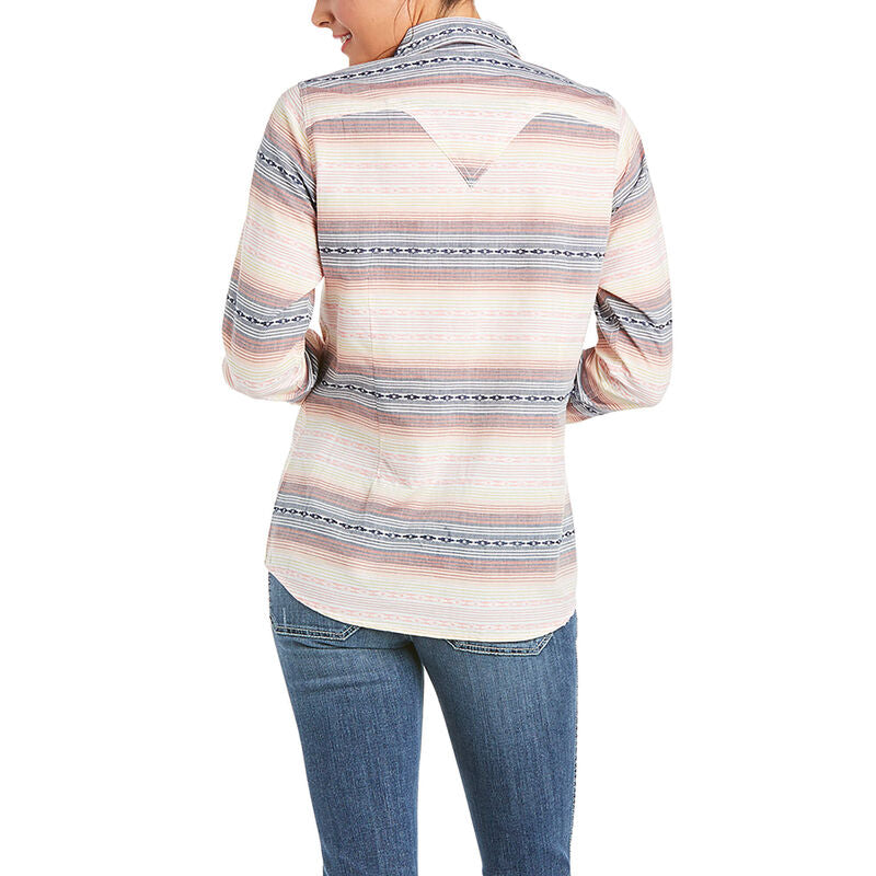 Ariat Women's Real Radiant LS Shirt Orange Glaze