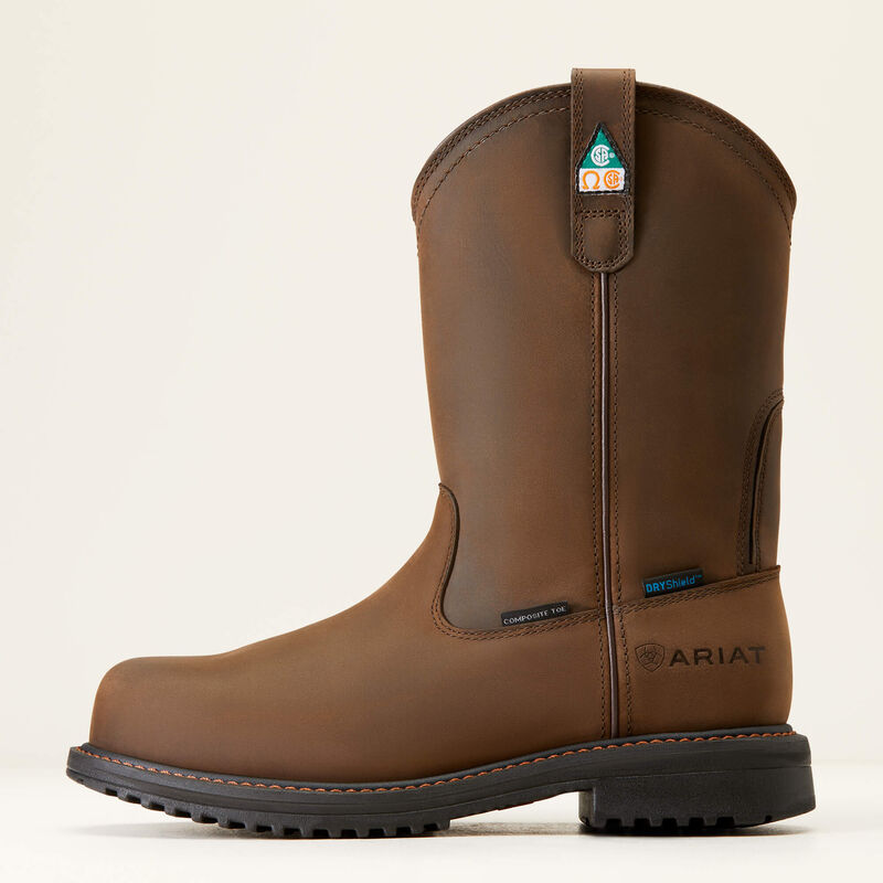 Ariat Men's RigTEK Waterproof Composite Toe Work Boots - Oily Distressed Brown - Irvine Tack & Western Wear